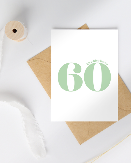 Verjaardagskaart 60 jaar