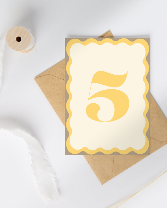 Verjaardagskaart 5 jaar