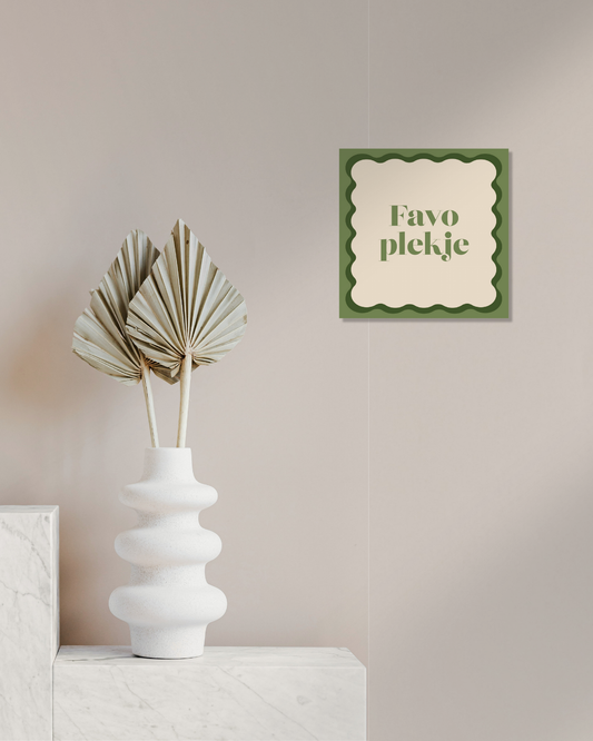 Tegeltje Favo plekje