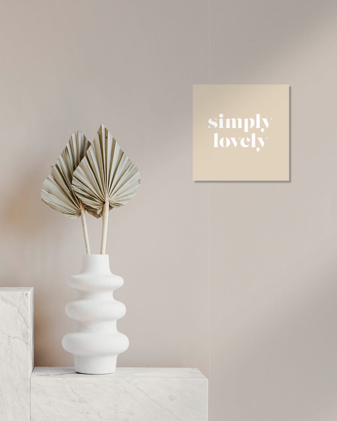 Tegeltje Simply lovely