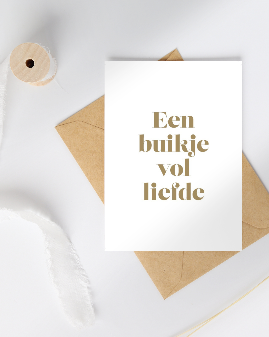 Wenskaart Buikje vol liefde
