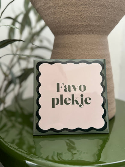 Tegeltje Favo plekje