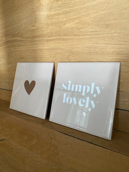 Tegeltje Heart